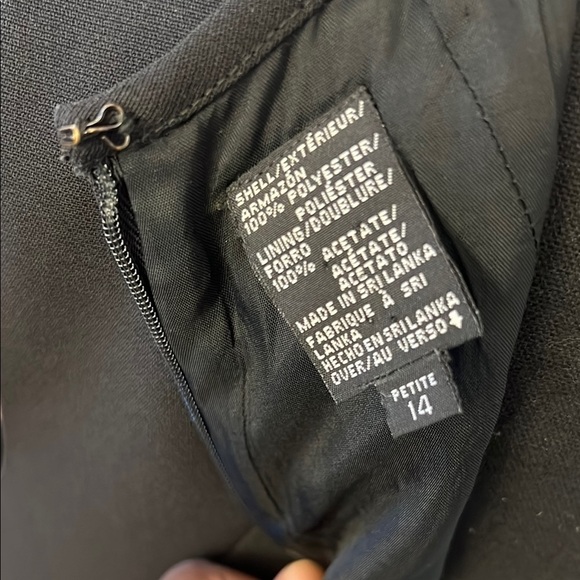 Liz Claiborne Black Sleeveless Halter Mini Dress - Picture 3 of 9